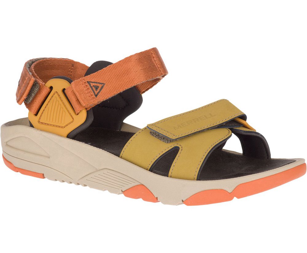 Merrell Sandals Yellow/Orange - Belize Convertible Web - Mens 25ILNTZEM